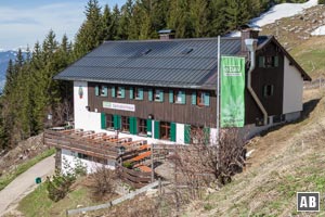 Station auf dem Weg zum Spitzstein: das Spitzsteinhaus