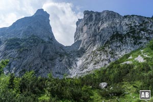 Highlight auf der Wanderung zum Stripsenjochhaus: Der Einblick in die Steinerne Rinne