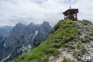 ...um anschließend über den Nordostgrat zum Pavillon (der Gipfel des Stripsenkopfs) im leichten Gehgelände aufzuschließen