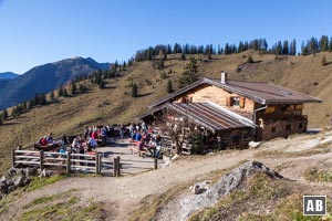 Die Mariandlalm - Einkehr auf dem Weg zum Trainsjoch