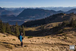 Wanderung Trainsjoch: Mit jedem zusätzlichen Höhenmeter wird die Aussicht imposanter