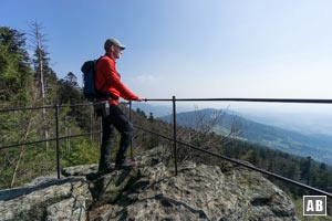 Weiter Ausblick nach Süden vom Regensburger Stein