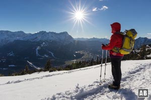 Wanderung Wank: Unterwegs am aussichtreichen Gipfelrücken.