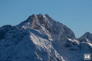 Aussicht auf die Partenkirchener Dreitorspitze.