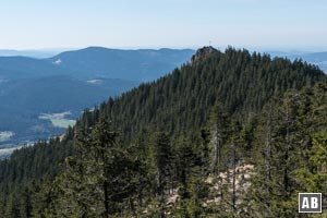 Ein erster Blick auf den Kleinen Osser.