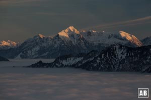 Hoher Göll und Hohes Brett - gesehen vom Zwiesel