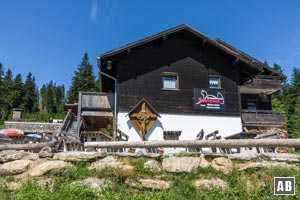 Die Chamer Hütte am Fuße des Kleinen Arbers