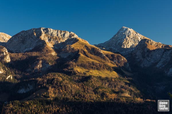 Fagstein (links) und Kahlersberg (rechts) gesehen vom Grünstein